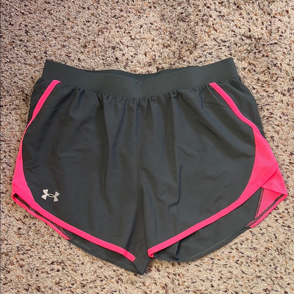 Under Armour Gray and Pink Athletic Shorts